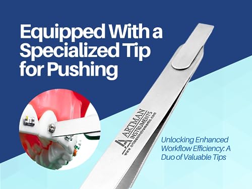 Orthodontic Bracket Placer & Holder Tweezers - Stainless Steel, 10 Pack Variation