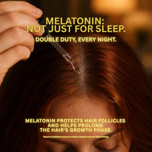 nfuse NightCap Hair Growth Serum with Melatonin & Peptides for Thinning Hair