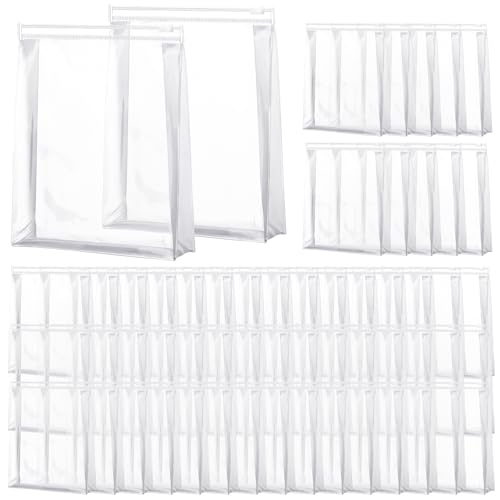 Mini Clear Makeup Bag 5.1 Inch Bulk PVC Cosmetic Organizer - 100 Pack