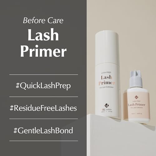 BL Lashes Primer for Lash Extensions | Oil-Free, Strong Bonding Power Retention, Speeds Up Application Time, Professional Use & Gentle on Sensitive Skin (15ml, 0.51 fl.oz)