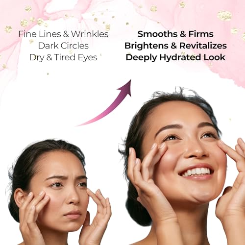 BMBCO 24K Gold Eye Cream ? Dark Circle & Wrinkle Treatment, Hydrating & Brightening Under Eye Care, Anti-Aging & Firming for Fine Lines, Korean Skincare for Women & Men