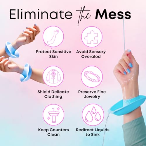 Silicone Spa Gift Set for Face & Body - Sky Blue Beauty Kit with Buffers & Exfoliator - Hypoallergenic, Durable, All Skin Types