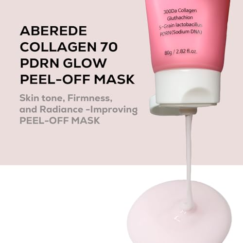 Korean Collagen Glow Mask with PDRN & Glutathione - Hydrating Peel-Off for Firming & Radiance
