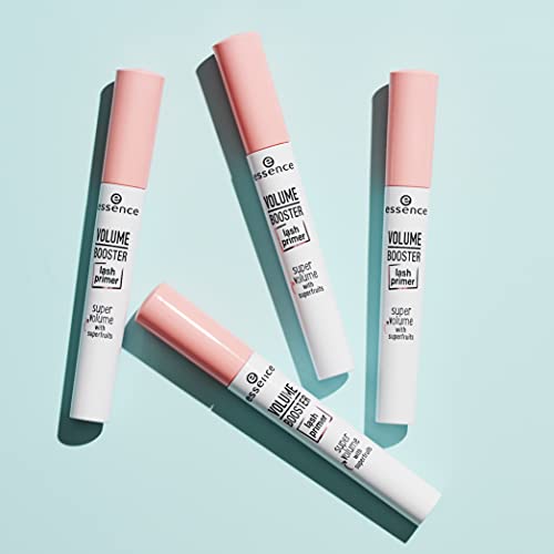 essence | Volume Booster Lash Primer Mascara | Infused with Mango Butter and Acai Oil for Nurtured Lashes | Conditioning Mascara Primer | White | Vegan | Paraben & Cruelty Free (Pack of 3)