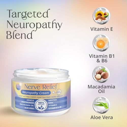 Neuropathy Nerve Cream for Feet & Legs – MSM, Arnica, Alpha Lipoic, Cooling Effect