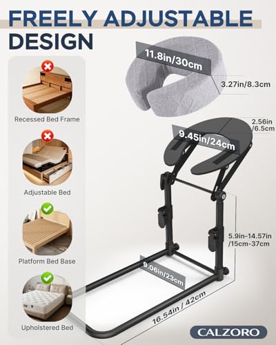 Adjustable Bed Massage Headrest with Memory Foam & Arm Rest for Spa & Relaxation