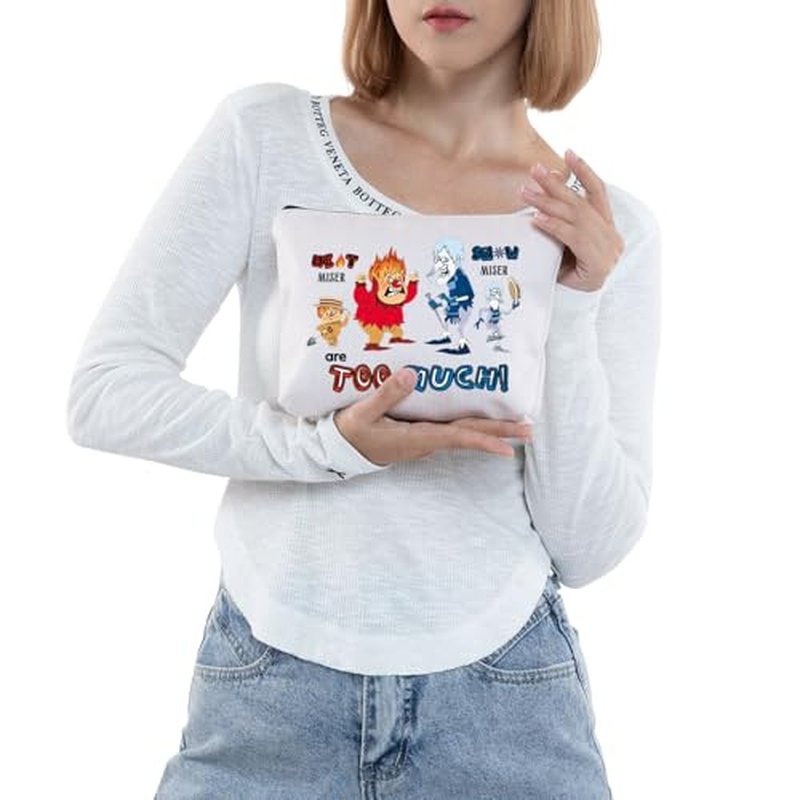 JNIAP Christmas Movie Makeup Bag Christmas Movie Gifts Heat And Snow Are Too Much Christmas Movie Zipper Pouch(heat mb)