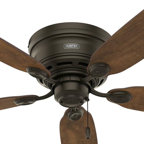 Hunter Low Profile IV Ceiling Fan - Indoor 42 Inch No Light New Bronze
