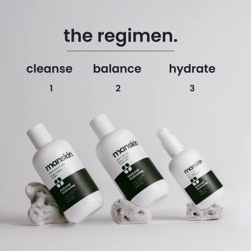 Men's Anti-Aging Skin Care Kit - Facial Cleanser, Toner & Moisturizer Set