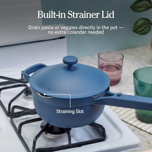 Our Place Mini Perfect Pot 2.75 Qt Nonstick Ceramic Cooking Pot with Lid - Steam Variant