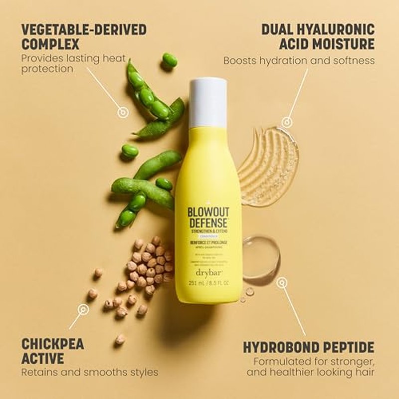 Drybar Blowout Defense Strengthen & Extend Conditioner, Lightweight Texture, Hydrates, Detangles, Reduces Breakage, No Build-Up, Long-Lasting Blowouts