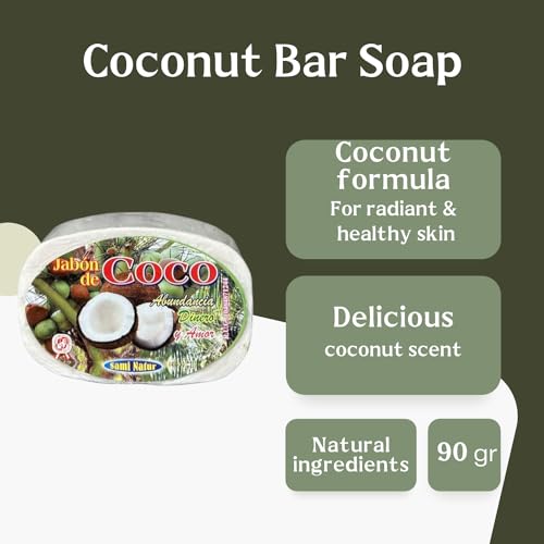 Coconut Bar Soap, Jab?n de coco natural, soap To attract Business, Abundance and Love, nourishing formula