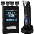 Men's Waterproof 4-in-1 Body & Ball Hair Trimmer with Ceramic Blades