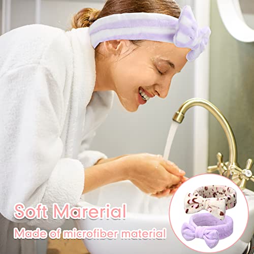 Cute Pattern Spa Headbands 48 Pcs Soft Plush Hair Bands for Women Girls