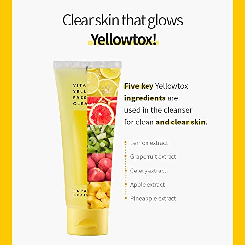 Korean Vitamin C Facial Cleanser - Gentle 1-Step Moisturizing Skin Wash