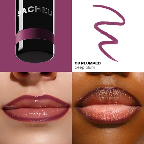 Sacheu Blushberry Bundle ? High Pigment, Buildable, Long Lasting Luminous Glow in a Lightweight, Dewy Finish ? Includes Lip Liner, Lip Elixir, & Cheek STAY-N