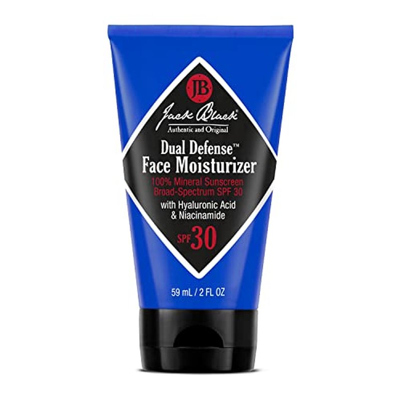 Jack Black Dual Defense¢â Face Moisturizer- 100% Mineral Sunscreen Broad-Spectrum SPF 30