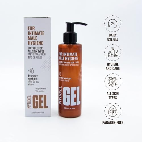 Men's Intimate Wash pH-Balanced Gel with Refreshing Scent 6.76 oz - Daily Sensitive Skin Cleanser