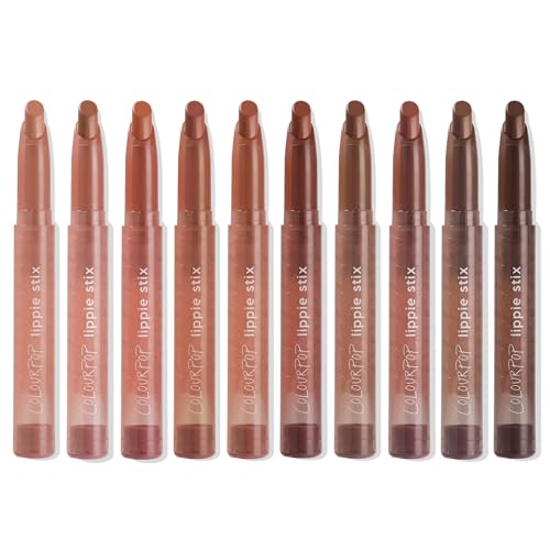Nude Lipstick Set - 10 Matte & Cream Finishes Lip Sticks with Nourishing Formula - In The Nude Variation