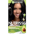 Garnier Nutrisse Ultra Cr?me Hair Color, Permanent Hair Dye with 100% Gray Coverage, Vegan & Cruelty-Free, 10 Black (Licorice), 1 Count