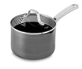 Nonstick Saucepan with Cover 2.5 Quart - Grey Kitchen Cookware