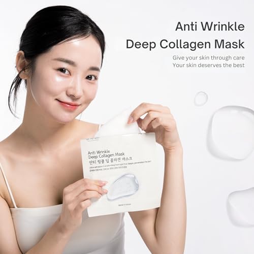 Deep Collagen Hydrogel Face Mask - Anti-Wrinkle & Hydration Set 4+1 - Variation of THIS listing