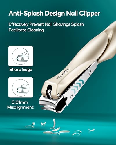 Multifunctional Nail Clipper Set with Anti-Splash Design - 3PCS Professional Manicure Kit