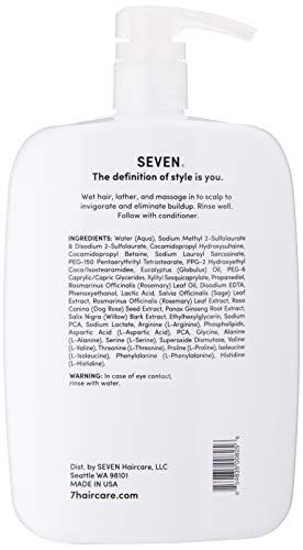 Clarifying Detox Shampoo with Rosemary Eucalyptus Rosehip Oil 32oz - Hard Water Mineral Removal