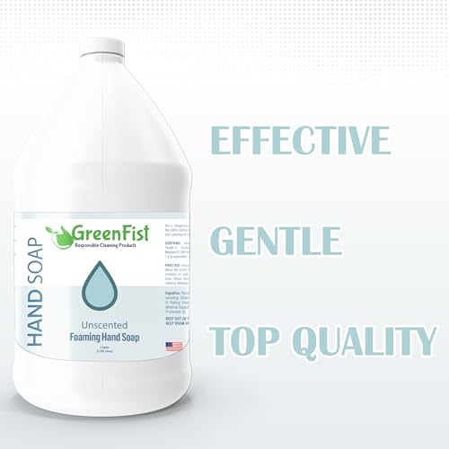 GreenFist Unscented Foaming Hand Soap Refill 128oz - Made in USA