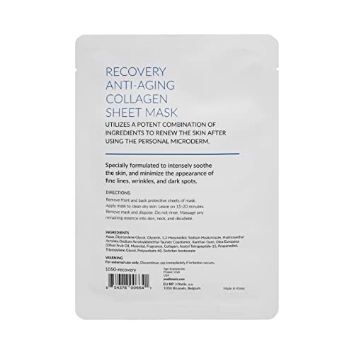 Anti-Aging Collagen Sheet Mask with Hyaluronic Acid - 5 Pack