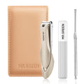 Multifunctional Nail Clipper Set with Anti-Splash Design - 3PCS Professional Manicure Kit