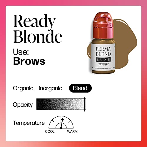 Vegan Microblading Ink for Blonde Eyebrow Tattooing - 0.5 oz