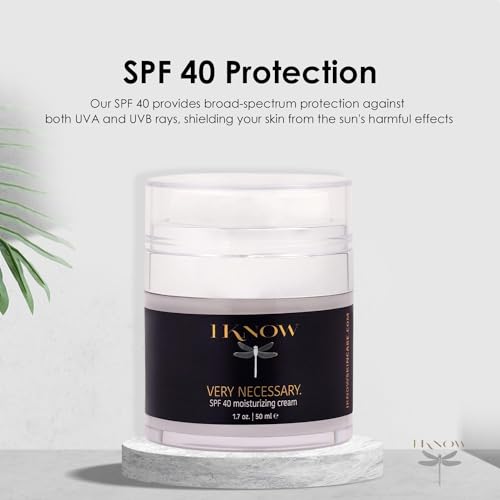 Broad Spectrum SPF 40 Face Sunscreen Moisturizer for Anti-Aging & UV Protection