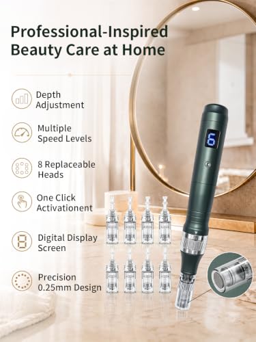 Aofruik 0.25mm Skin Roller Pen for Facial Beauty & Skin Rejuvenation