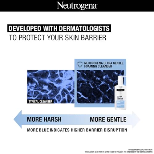Neutrogena Ultra Gentle Foaming Cleanser for All Skin Types – Gentle Daily Face Wash