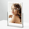 Rechargeable LED Makeup Mirror 14x10 White with 4000mAh Battery & Touch Controls