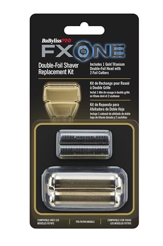 BaBylissPRO FXONE Double Foil Shaver Replacement Foil & Cutter - Gold