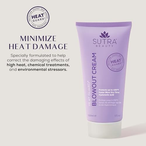 Heat Protectant Blowout Cream for Hair - Up to 450°F Heat Guard