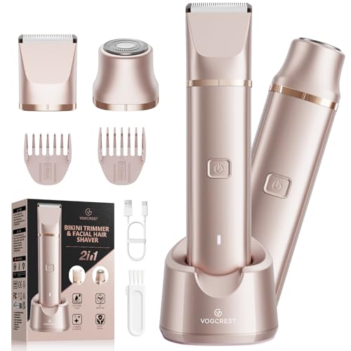 Women’s Waterproof 2-in-1 Bikini Trimmer & Shaver Set - Portable Body Grooming Kit