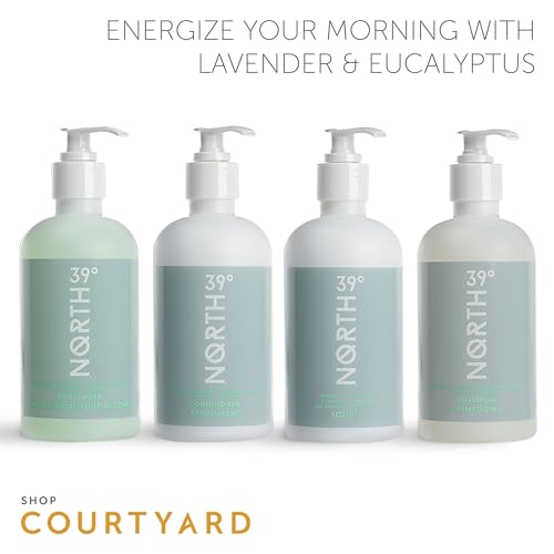 39¡Æ North Body Wash - Eucalyptus & Lavender Scent - Featured in Courtyard by Marriott and Residence Inn Hotels - Cleansing & Moisturizing - All Natural Body Wash - 8.5oz