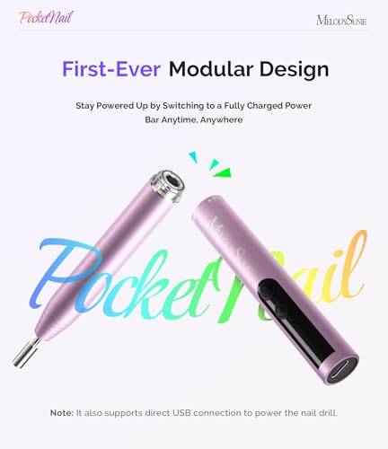 Cordless Pen-Shaped Nail Drill for Manicure & Nail Care - Portable, Rechargeable