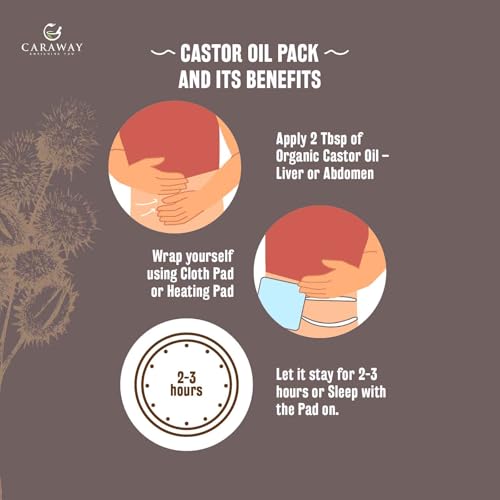 Castor Oil - Cold Pressed Pure & Edible for Hair, Skin, Liver Detox & Joint Relief - 236ml - Variation of THIS listing