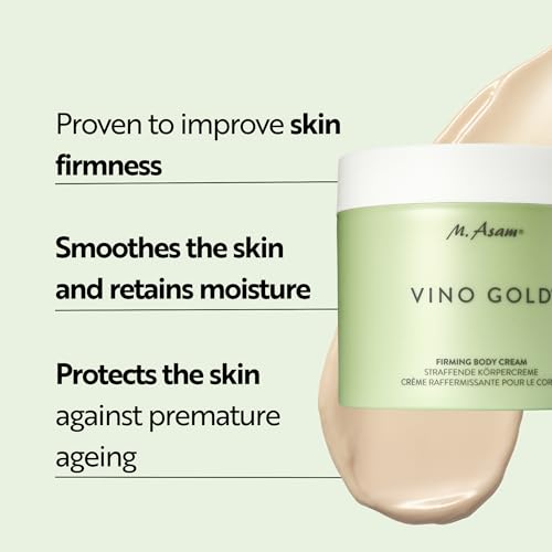 VINO GOLD Firming Body Cream - Moisturizer for Smoother, Firmer Skin, 16.9 Fl Oz - Vino Gold Relaunch