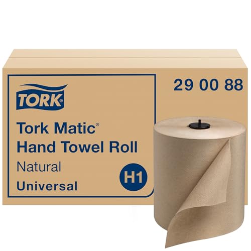 Natural Paper Hand Towels Roll 6 x 700 ft Tork Matic H1 Dispenser-Ready