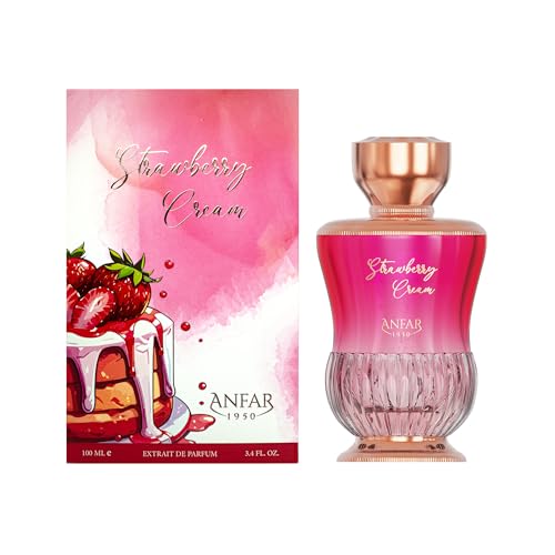 Women’s Strawberry Cream Perfume - Fruity Floral Gourmand Fragrance 3.4 oz