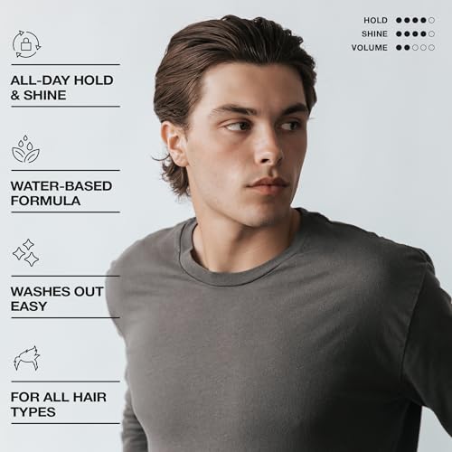 CRVFT 4oz Water-Based Hair Gel Pomade Medium Shine Men’s Styling Product