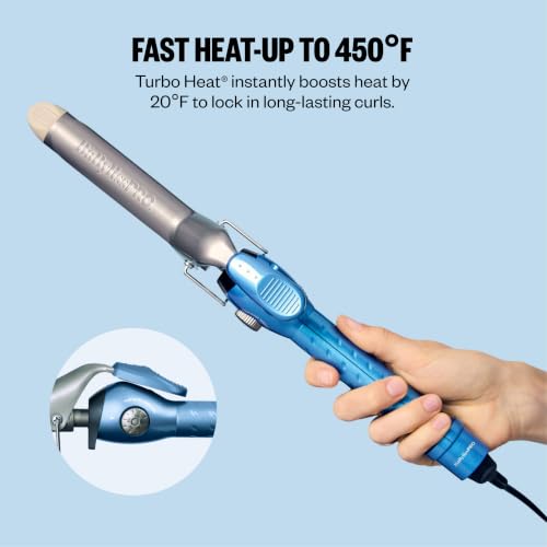 BaBylissPRO Nano Titanium 1 Inch Spring Curling Iron for Tight or Loose Waves