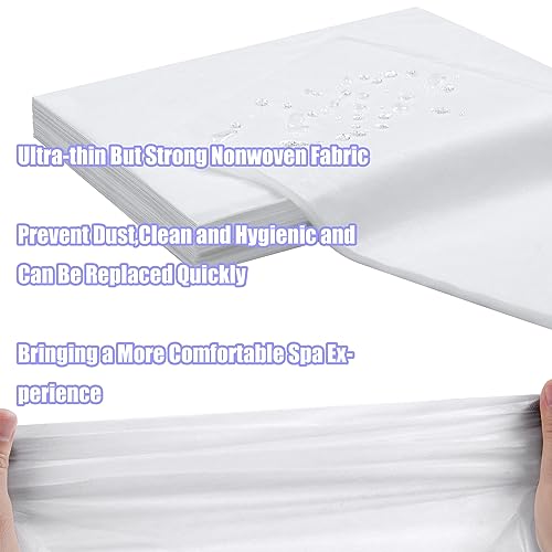 100 Pcs Disposable SPA Massage Bed Sheets Non-Woven Fabric 31'' x 71'' - White