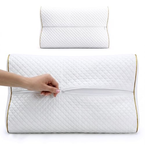 Royal Therapy Extra Queen Memory Foam Cervical Pillow 24 x 14 x 6.5" - Adjustable, Neck Support, Side Sleeper