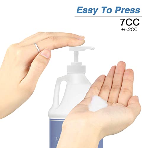 12 Pack Gallon Pump Dispenser 38-400 7cc for Jug Bottles - Heavy Duty Plastic